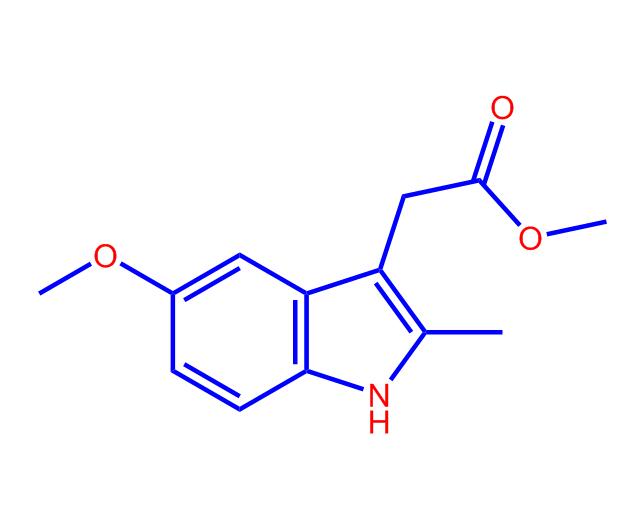 5-甲氧基-2-甲基-1H-吲哚-3-乙酸甲酯,Methyl2-(5-methoxy-2-methyl-1H-indol-3-yl)acetate