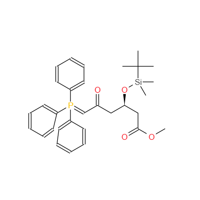 (3R)-叔丁基二甲硅氧基-5-氧代-6-三苯基膦烯己酸甲酯,Methyl (3R)-3-(tert-butyldimethylsilyloxy)-5-oxo-6-triphenylphosphoranylidenehexanoate