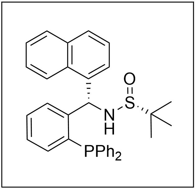 S(R)]-N-[(S)-[2-(二苯基膦)苯基]-1-萘基甲基]-2-叔丁基亚磺酰胺,S(R)]-N-[(S)-[2-(Diphenylphosphino)phenyl]-1-naphthalenylmethyl]-2-methyl-2-propanesulfinamide