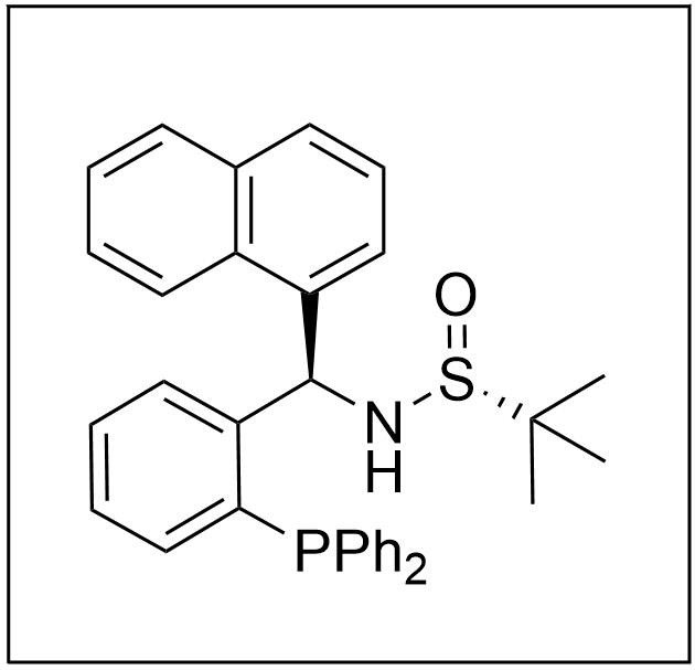 S(R)]-N-[(R)-[2-(二苯基膦)苯基]-1-萘基甲基]-2-叔丁基亚磺酰胺,S(R)]-N-[(R)-[2-(Diphenylphosphino)phenyl]-1-naphthalenylmethyl]-2-methyl-2-propanesulfinamide
