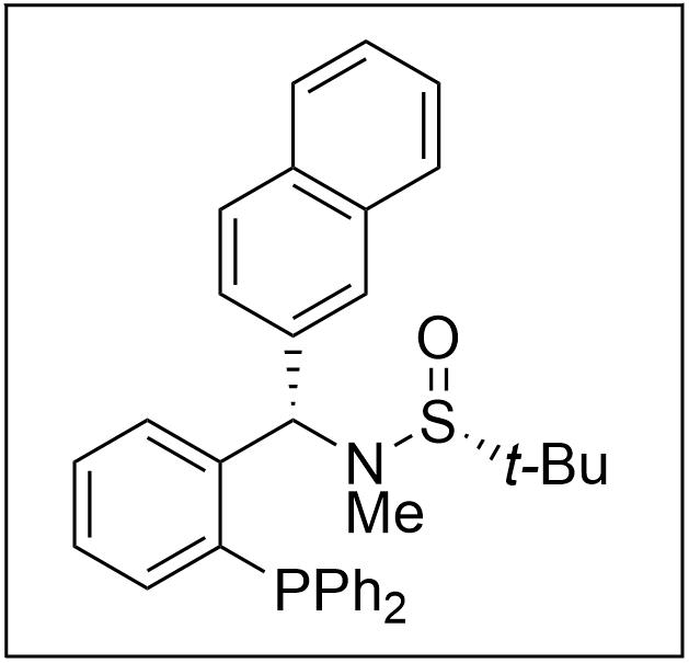 S(R)]-N-[(S)-[2-(二苯基膦)苯基](2-萘基)甲基]-N-甲基-2-叔丁基亚磺酰胺,S(R)]-N-[(S)-[2-(Diphenylphosphino)phenyl](2-naphthalenyl)methyl]-N,2-dimethyl-2-propanesulfinamide