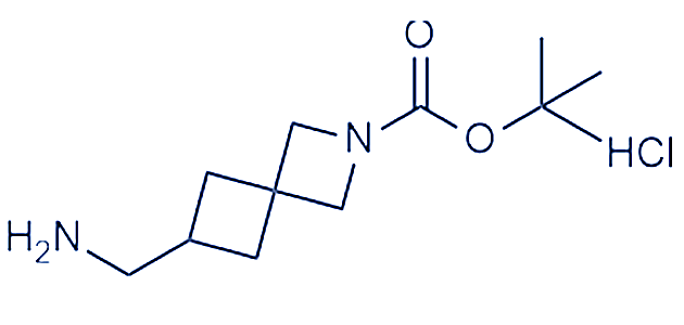 叔丁基 6-(氨基甲基)-2-氮雜螺[3.3]庚烷-2-羧酸酯鹽酸鹽,Tert-butyl 6-(aminomethyl)-2-azaspiro[3.3]heptane-2-carboxylate hcl