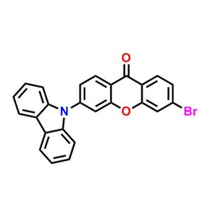 3-溴-6-（9H-咔唑-9-基）-9H-黄嘌呤-9-酮