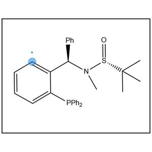 S(R)]-N-[(R)-[2-(二苯基膦)苯基]苯基甲基]-N-甲基-2-叔丁基亚磺酰胺,S(R)]-N-[(R)-[2-(Diphenylphosphino)phenyl]phenylmethyl]-N,2-dimethyl-2-propanesulfinamide
