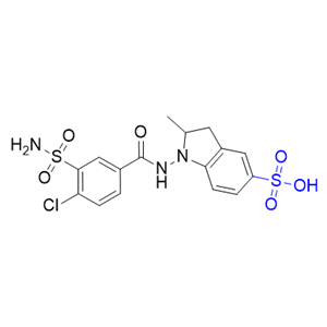 吲达帕胺杂质05,1-(4-chloro-3-sulfamoylbenzamido)-2-methylindoline-5-sulfonic acid