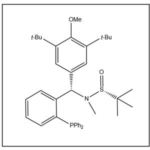 S(R)]-N-[(S)-(3,5-双叔丁基-4-甲氧基苯基)[2-(二苯基膦)苯基]甲基]-N-甲基-2-叔丁基亚磺酰胺