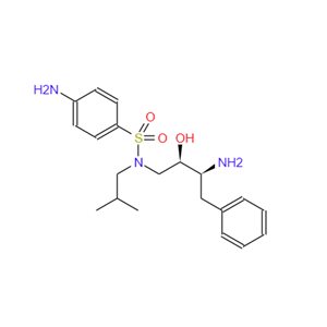 4-氨基-N-(2R,3S)-3-氨基-2-羟基-4-苯丁基-N-异丁基苯磺酰胺,4-Amino-N-((2R,3S)-3-amino-2-hydroxy-4-phenylbutyl)-N-isobutylbenzenesulfonamide