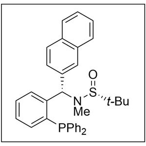 S(R)]-N-[(S)-[2-(二苯基膦)苯基](2-萘基)甲基]-N-甲基-2-叔丁基亚磺酰胺,S(R)]-N-[(S)-[2-(Diphenylphosphino)phenyl](2-naphthalenyl)methyl]-N,2-dimethyl-2-propanesulfinamide