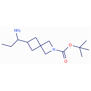 tert-butyl 6-(1-aminopropyl)-2-azaspiro[3.3]heptane-2-carboxylate,tert-butyl 6-(1-aminopropyl)-2-azaspiro[3.3]heptane-2-carboxylate