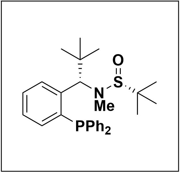 S(R)]-N-[(1S)-1-[2-(二苯基膦)苯基]-叔丁基]-N-甲基-2-叔丁基亞磺酰胺,S(R)]-N-((1S)-1-(2-(Diphenylphosphino)phenyl)-2,2-dimethylpropyl)-N,2-dimethyl-2-propanesulfinamide