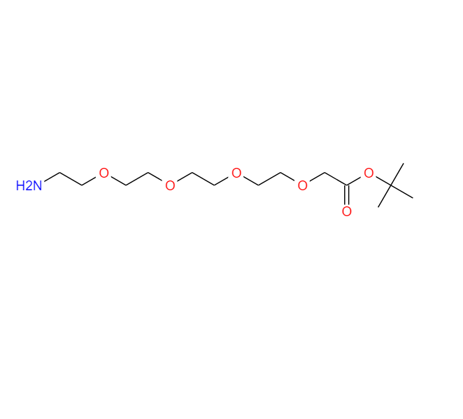 14-氨基-3,6,9,12-四氧杂十四烷酸叔丁酯,H2N-PEG4-CH2COOtBu