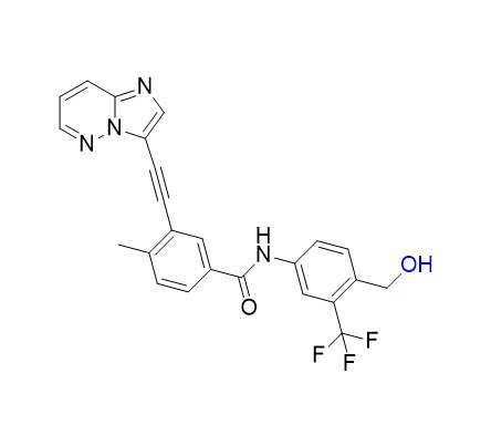 泊那替尼雜質06,N-(4-(hydroxymethyl)-3-(trifluoromethyl)phenyl)-3-(imidazo[1,2-b]pyridazin-3-ylethynyl)-4-methylbenzamide