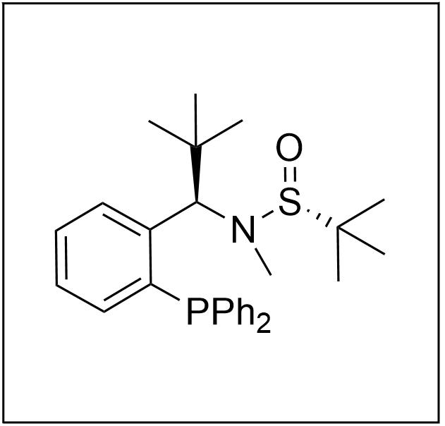 S(R)]-N-[(1R)-1-[2-(二苯基膦)苯基]-2,2-二甲丙基]-N-甲基-2-叔丁基亞磺酰胺,S(R)]-N-[(1R)-1-[2-(Diphenylphosphino)phenyl]-2,2-dimethylpropyl]-N,2-dimethyl-2-propanesulfinamide