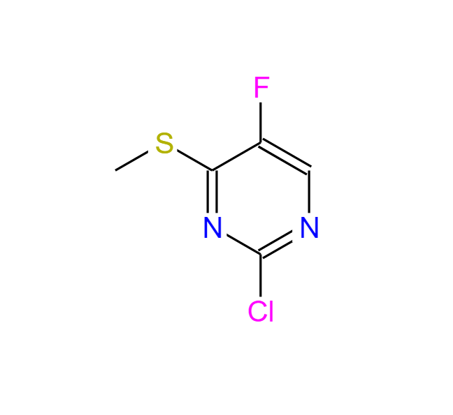2-氯-4-甲硫基-5-氟嘧啶,2-Chloro-5-fluoro-4-(methylsulfanyl)pyrimidine