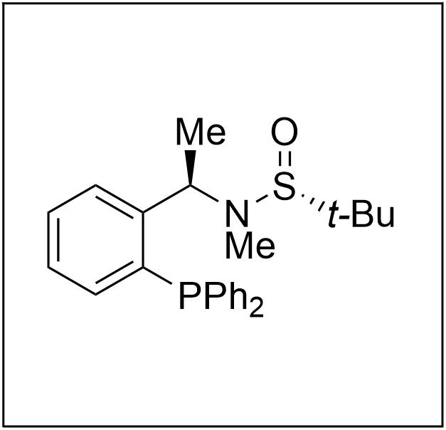 S(R)]-N-[(1R)-1-[2-(二苯基膦)苯基]乙基]-N-甲基-2-叔丁基亞磺酰胺,S(R)]-N-[(1R)-1-[2-(Diphenylphosphino)phenyl]ethyl]-N,2-dimethyl-2-propanesulfinamide