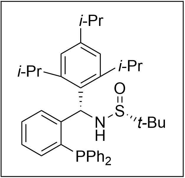 S(R)]-N-[(S)-[2-(二苯基膦)苯基](2,4,6-三异丙基苯基)甲基]-2-叔丁基亚磺酰胺,S(R)]-N-((S)-(2-(Diphenylphosphino)phenyl)(2,4,6-triisopropylphenyl)methyl)-2-methyl-2-propanesulfinamide