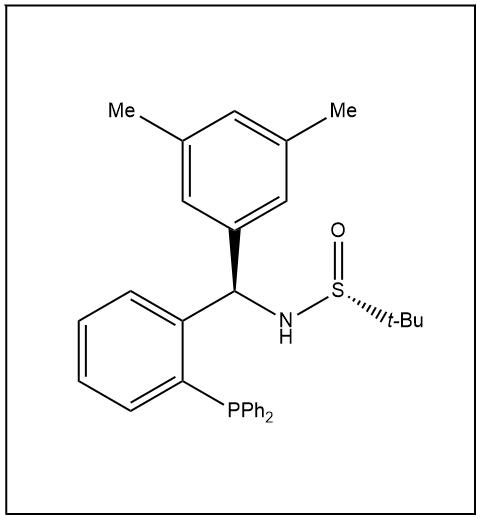 S(R)]-N-[(R)-(3,5-二甲基苯基)[2-(二苯基膦)苯基]甲基]-2-叔丁基亚磺酰胺,S(R)]-N-[(R)-(3,5-Dimethylphenyl)[2-(diphenylphosphino)phenyl]methyl]-2-methyl-2-propanesulfinamide