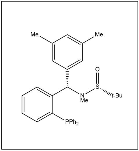 S(R)]-N-[(S)-(3,5-二甲基苯基)[2-(二苯基膦)苯基]甲基]-N-甲基-2-叔丁基亚磺酰胺,S(R)]-N-[(S)-(3,5-Dimethylphenyl)[2-(diphenylphosphino)phenyl]methyl]-N,2-dimethyl-2-propanesulfinamide