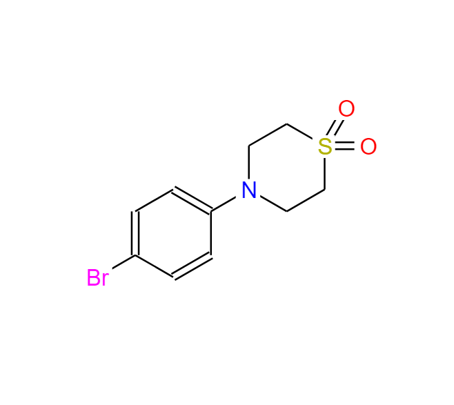 4-(4-溴苯基)硫代嗎啉-1,1-二氧化物,4-(1,1-DIOXOTHIOMORPHOLINO)PHENYL BROMIDE