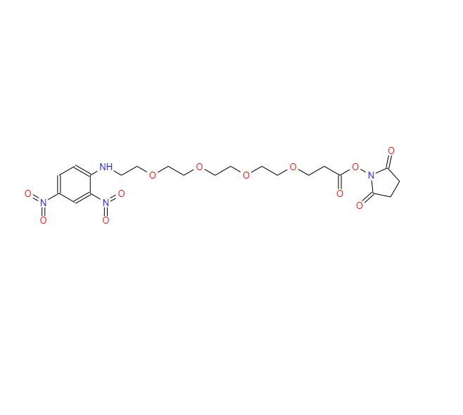 DNP-四聚乙二醇-丙烯酸琥珀酰亚胺酯,DNP-PEG4-NHS ester