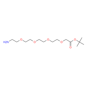 14-氨基-3,6,9,12-四氧杂十四烷酸叔丁酯,H2N-PEG4-CH2COOtBu