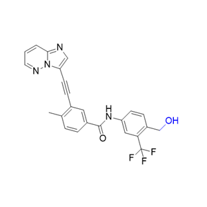 泊那替尼雜質06,N-(4-(hydroxymethyl)-3-(trifluoromethyl)phenyl)-3-(imidazo[1,2-b]pyridazin-3-ylethynyl)-4-methylbenzamide