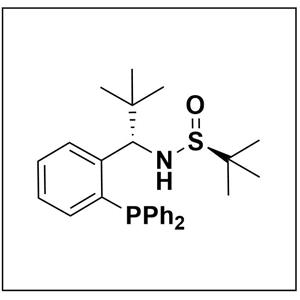 S(S)]-N-[(1S)-1-[2-(二苯基膦)苯基]-2,2-二甲丙基]-2-叔丁基亚磺酰胺,S(S)]-N-[(1S)-1-[2-(Diphenylphosphino)phenyl]-2,2-dimethylpropyl]-2-methyl-2-propanesulfinamide