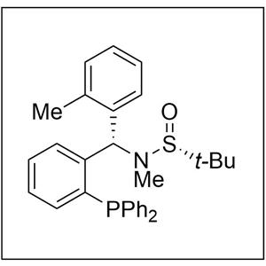 S(R)]-N-[(S)-(2-甲基苯基)[2-(二苯基膦)苯基]甲基]-N-甲基-2-叔丁基亚磺酰胺,S(R)]-N-[(S)-(2-Methylphenyl)[2- (diphenylphosphino)phenyl]methyl]-N,2-dimethyl-2-propanesulfinamide
