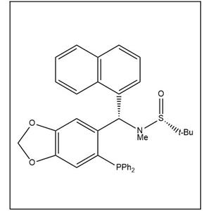 S(R)]-N-[(S)-[6-(二苯基膦)苯并[d][1,3]-二氧戊环-5基]-1-萘基甲基]-N-甲基-2-叔丁基亚磺酰胺