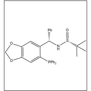 S(R)]-N-[(S)-[6-(二苯基膦)苯并[d][1,3]-二氧戊环-5基]苯甲基]-2-叔丁基亚磺酰胺
