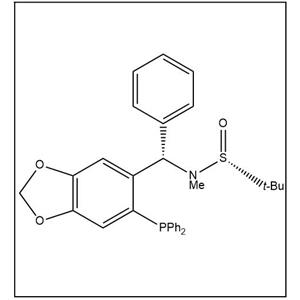 S(R)]-N-[(S)-[6-(二苯基膦)苯并[d][1,3]-二氧戊环-5基]-1-苯基甲基]-N-甲基-2-叔丁基亚磺酰胺