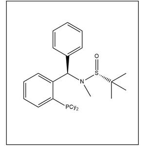 S(R)]-N-[(R)-[2-(二环己基膦)苯基]苯甲基]-N-甲基-2-叔丁基亚磺酰胺 2565792-19-8