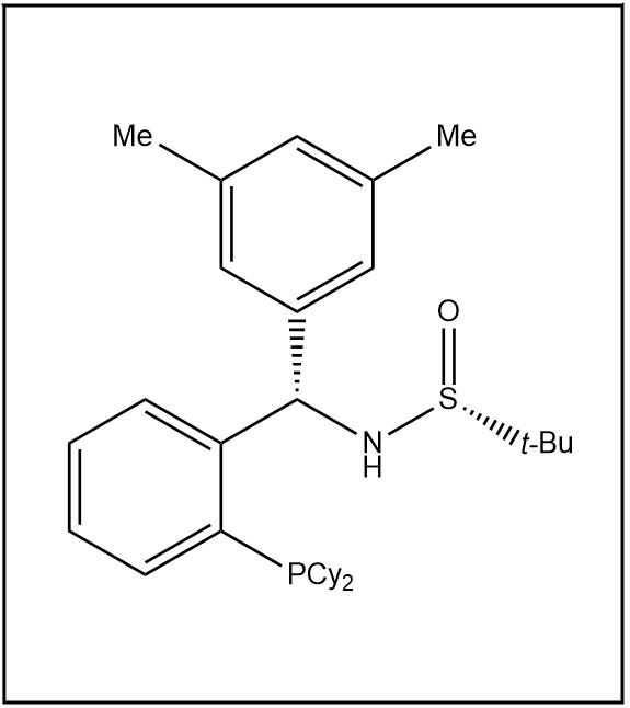 S(R)]-N-[(S)-(3,5-二甲基苯基)[2-(二环己基膦)苯基]甲基]-2-叔丁基亚磺酰胺,S(R)]-N-[(S)-(3,5-Dimethylphenyl)[2-(dicyclohexylphosphino)phenyl]methyl]-2-methyl-2-propanesulfinamide