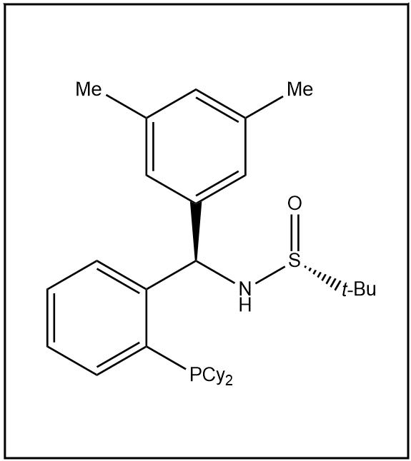 S(R)]-N-[(R)-(3,5-二甲基苯基)[2-(二环己基膦)苯基]甲基]-2-叔丁基亚磺酰胺,S(R)]-N-[(R)-(3,5-Dimethylphenyl)[2-(dicyclohexylphosphino)phenyl]methyl]-2-methyl-2-propanesulfinamide