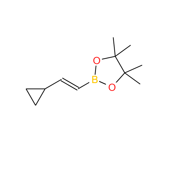 反式-2-环丙基乙烯基硼酸频那醇酯,trans-2-Cyclopropylvinylboronic acid pinacol ester, 96%