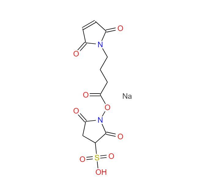 磺基-N-琥珀酰亚胺基4-马来酰亚胺丁酸钠盐,Sulfo-N-succiniMidyl 4-MaleiMidobutyrate sodiuM salt