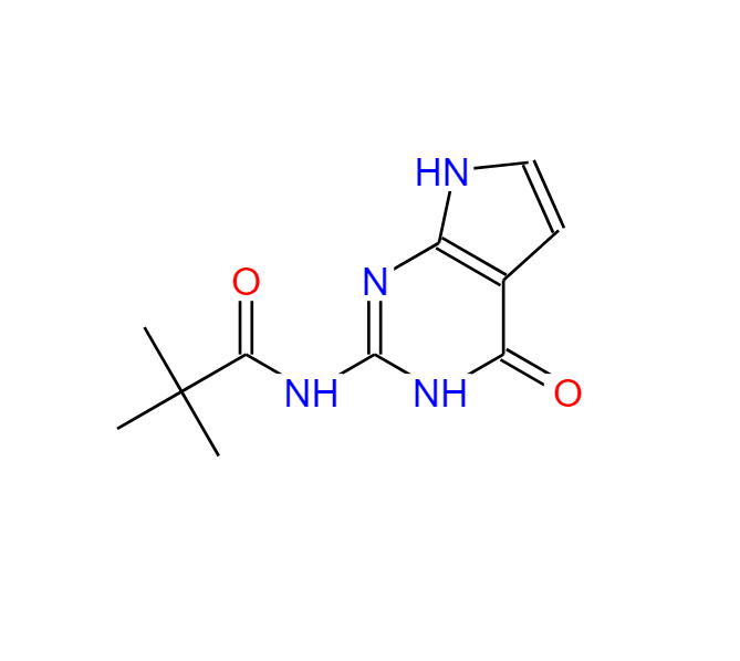 N-(4,7-二氢-4-氧代-1H-吡咯并[2,3-D]嘧啶-2-基)-2,2-二甲基丙酰胺,Propanamide, N-(4,7-dihydro-4-oxo-3H-pyrrolo[2,3-d]pyrimidin-2-yl)-2,2-dimethyl-