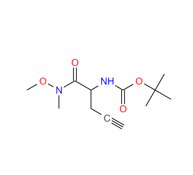 1-(甲氧基(甲基)氨基)-1-氧代-4-戊炔-2-氨基甲酸叔丁酯,tert-butyl (1-[Methoxy(Methyl)aMino]-1-oxopent-4-yn-2-yl)carbaMate