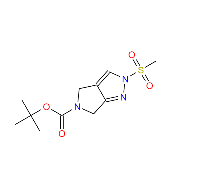 2-(甲基磺酰基)-2,6-二氢吡咯并[3,4-C]吡唑-5(4H)-羧酸叔丁酯,tert-butyl 2-(Methylsulfonyl)-4,6-dihydropyrrolo[3,4-c]pyrazole-5(2H)-carboxylate