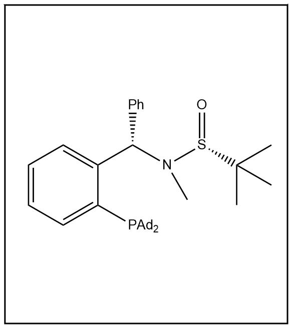 S(R)]-N-[(S)-[2-(二金刚烷基膦)苯基]苯甲基]-N-甲基-2-叔丁基亚磺酰胺,S(R)]-N-[(S)-[2-(Diadamantanphosphino)phenyl]phenylmethyl]-N,2-dimethyl-2-propanesulfinamide