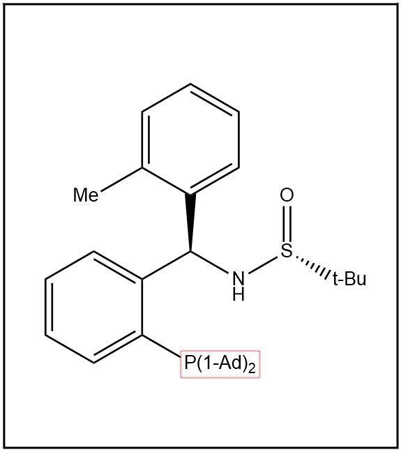 S(R)]-N-[(R)-[2-(二金刚烷基膦)(2-甲苯)]甲基]-2-叔丁基亚磺酰胺,S(R)]-N-[(R)-[2-(Diadamantanphosphino)(2-methylphenyl)phenyl]methyl]-2-methyl-2-propanesulfinamide