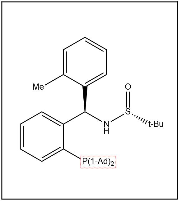 S(R)]-N-[(R)-[2-(二金剛烷基膦)(2-甲苯)]甲基]-2-叔丁基亞磺酰胺,S(R)]-N-[(R)-[2-(Diadamantanphosphino)(2-methylphenyl)phenyl]methyl]-2-methyl-2-propanesulfinamide