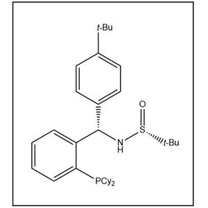 S(R)]-N-[(S)-(4-叔丁基苯基)[2-(二環(huán)己基膦)苯基]甲基]-2-叔丁基亞磺酰胺,S(R)]-N-[(S)-(4-(tert-Butyl)phenyl)[2-(dicyclohexylphosphino)phenyl]methyl]-2-methyl-2-propanesulfinamide