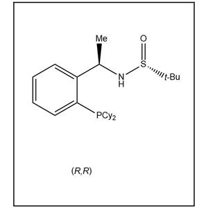 S(R)]-N-[(1R)-1-[2-(二环己基膦)苯基]乙基]-2-叔丁基亚磺酰胺,S(R)]-N-((1R)-1-(2-(Dicyclohexylphosphino)phenyl)ethyl)-2-methyl-2-propanesulfinamide