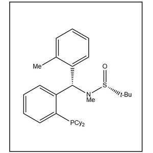 S(R)]-N-[(S)-(2-甲基苯基)[2-(二環(huán)己基膦)苯基]甲基]-N-甲基-2-叔丁基亞磺酰胺,S(R)]-N-[(S)-(2-Methylphenyl)[2-(dicyclohexylphosphino)phenyl]methyl]-N,2-dimethyl-2-propanesulfinamide
