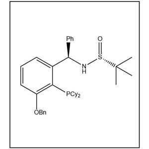 S(R)]-N-[(R)-[(3-苄氧基-2-(二环己基膦)苯基)苯甲基]-2-叔丁基亚磺酰胺 2565792-41-6