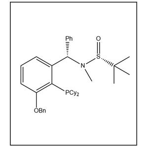 S(R)]-N-[(S)-[(3-苄氧基-2-(二环己基膦)苯基)苯甲基]-N-甲基-2-叔丁基亚磺酰胺 2565792-76-7