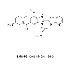 BMS-P5 是一种特异性具有口服活性的肽精氨酸二亚胺酶 4抑制剂