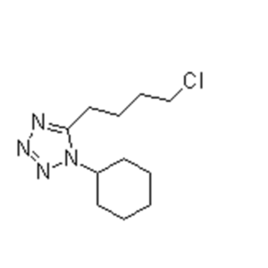 5-(4-氯丁基)-1-环己基四氮唑,5-(4-Chlorobutyl)-1-cyclohexanyl tetrazole