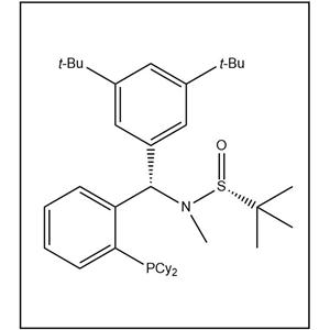 S(R)]-N-[(S)-3,5-二叔丁基苯基)]-[2-(二环己基膦)苯基]-N-甲基-2-叔丁基亚磺酰胺,S(R)]-N-[(S)-3,5-Bis(dimethylethyl)phenyl][2-(dicyclohexylphosphanyl)phenyl]-N,2-dimethyl-2-propanesulfinamide